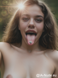 60260-Piercing sur la langue