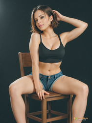 79332-Assise sur une chaise