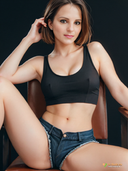 79333-Assise sur une chaise