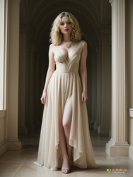 76284-Belle en robe de soirée