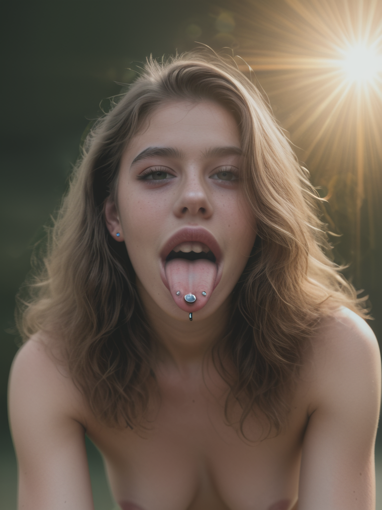 photo - Piercing sur la langue