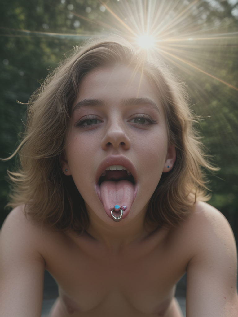 photo - Piercing sur la langue